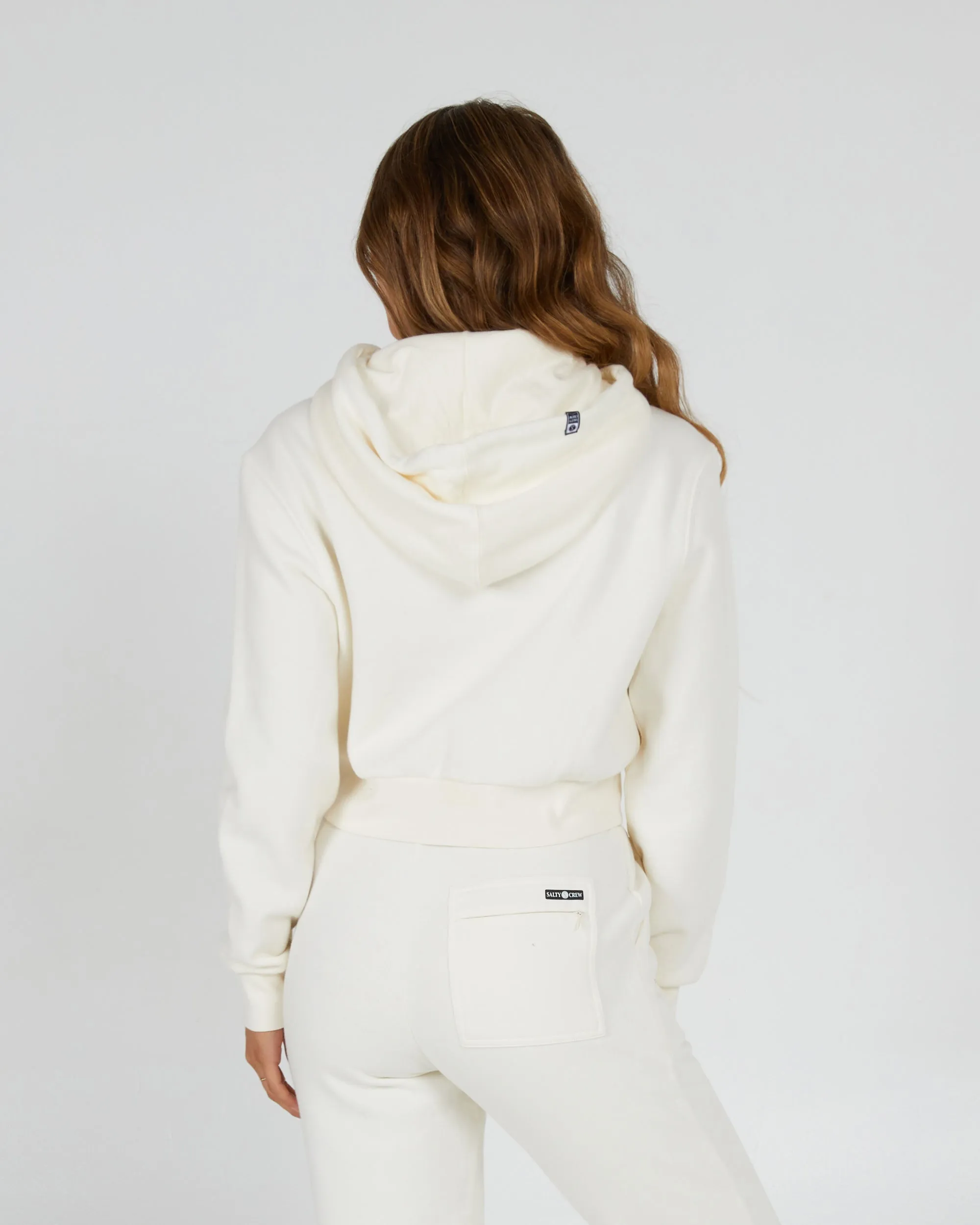 Alpha Off White Crop Hoody