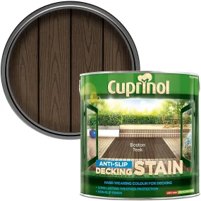 Cuprinol Anti Slip Decking Stain - Boston Teak 2.5L