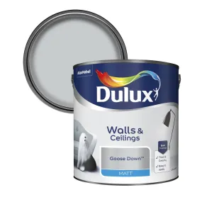 Dulux Matt Emulsion Paint For Walls And Ceilings - Goose Down 2.5L