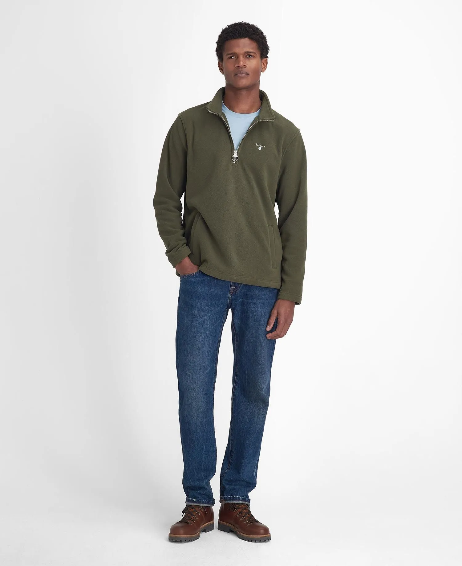 Essentials Half-Zip Fleece - Mid Olive