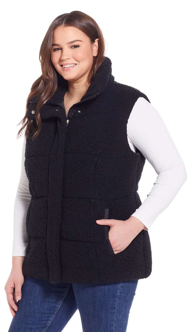 FLEECE PUFFER VEST