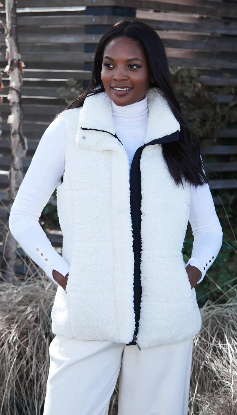 FLEECE PUFFER VEST