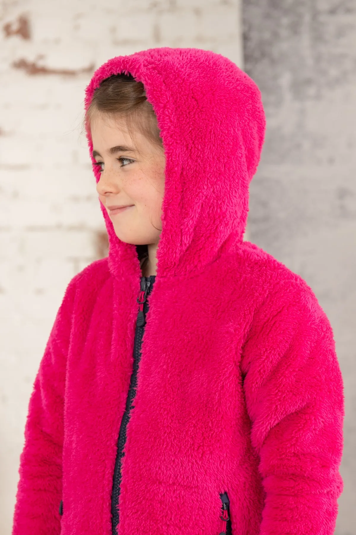 Gracie Sherpa Fleece - Bright Pink