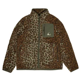 Ledger fleece - Leopard / Olive