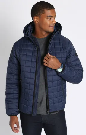 Light Quilted Hooded Puffer Jacket