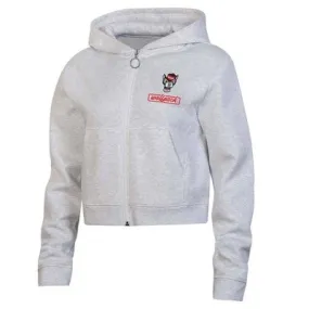 New - NCAA Utah Utes Women's Gray Fleece Zip Hoodie - S