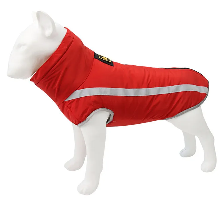 Pet clothing for autumn and winter reflective and warm jackets