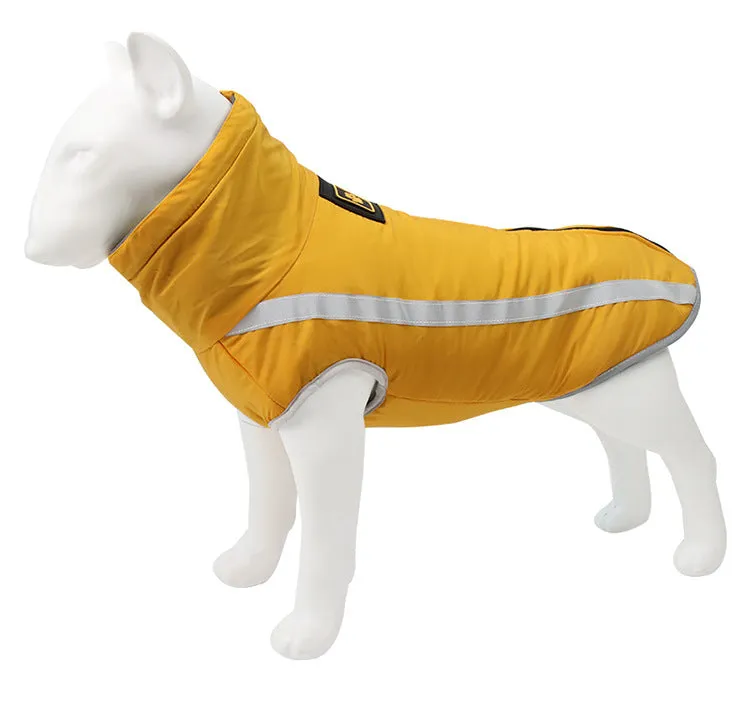 Pet clothing for autumn and winter reflective and warm jackets