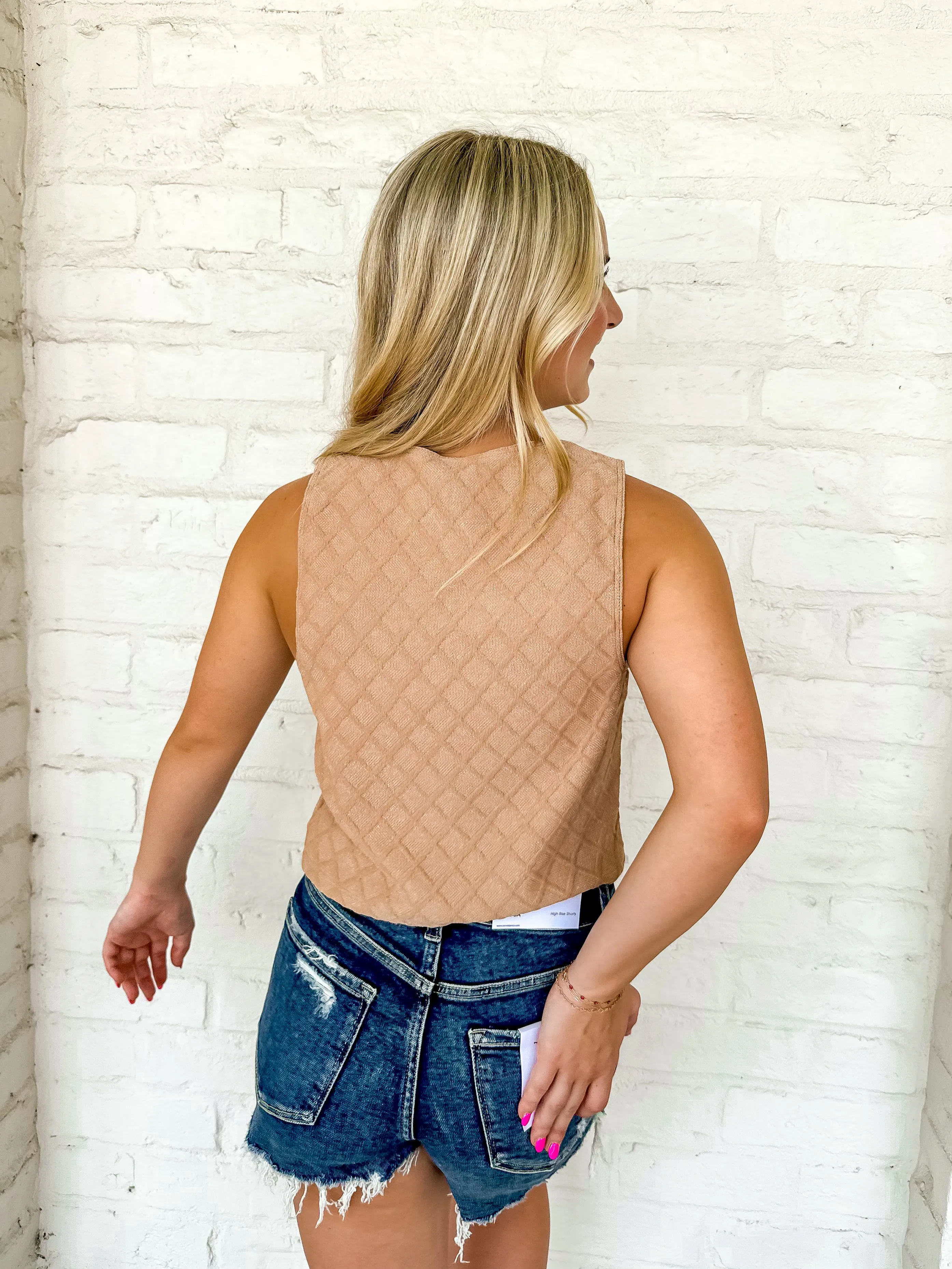 Sugar Crush Top Taupe